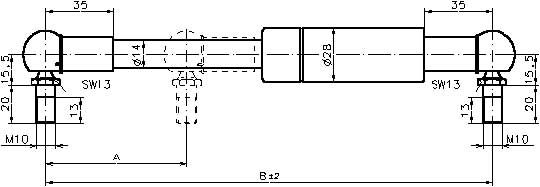 compression gas spring